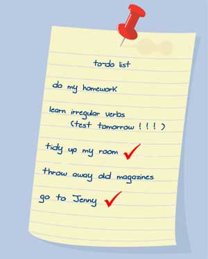 Illustration für Simple Past