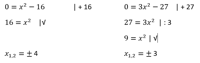 Lösung der Beispielaufgaben