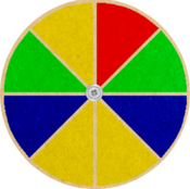 Glücksrad mit 8 Sektoren