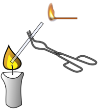 Tocherflamme bei einer Kerze.svg