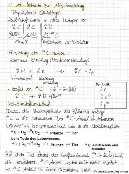 Datei:11065 Mitschrift 2008 LK C14 Methode zur Altersbestimmung Grundlagen.jpg