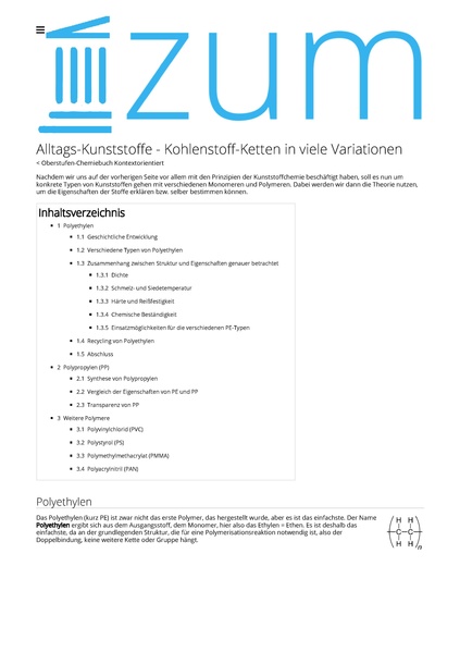 Datei:Oberstufen-Chemiebuch Kontextorientiert Alltags-Kunststoffe - Kohlenstoff-Ketten in viele Variationen – ZUM-Wiki.pdf