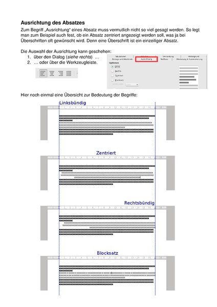 Datei:Infos Absatzformatierung Ausrichtung.pdf