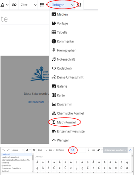 Datei:Formel und Symbol einfügen.png