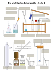 Arbeitsblatt-Laborgeräte 2