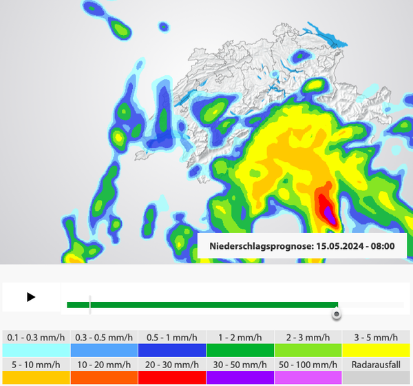 Grafik 4: Bildschirmaufnahme von https://www.landi.ch/wetter/niederschlagsradar