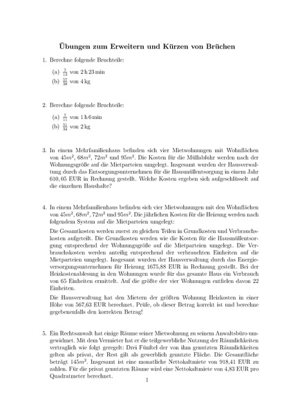 Datei:Übungen zum Erweitern und Kürzen - Aufgaben.pdf
