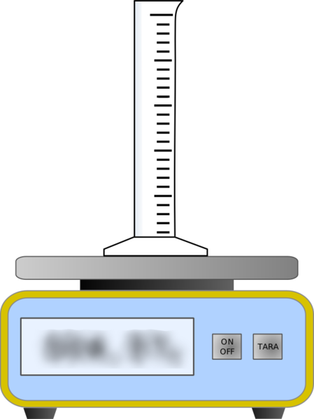 Datei:Waage mit leerem Messzylinder.svg