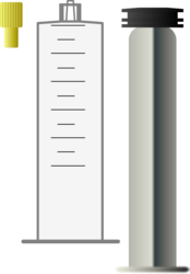 Gasdichte Luer-Lock-Spritze 50ml