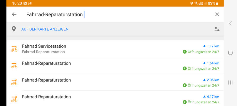 OsmAnd gezielte Suche nach POIs (2)