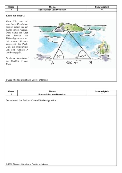 Datei:Normale Aufgaben zur Konstruktion von Dreiecken Lösungen.pdf