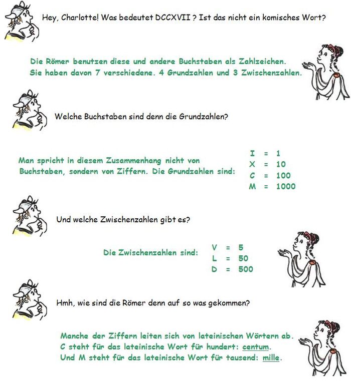 Cartoon: Römische Zahlen